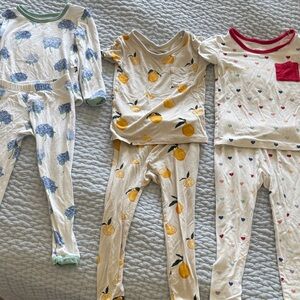 Kyte Baby Pajamas Set - Floral, Lemon, and Heart 18-24 months